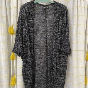 Black heather sweater/cape